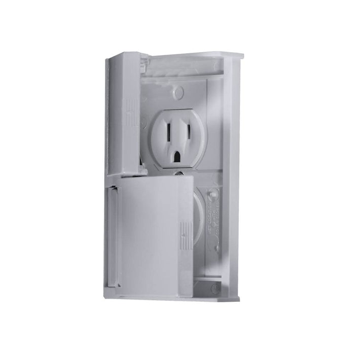 RV Designer S901 Weatherproof Receptacle, Gray