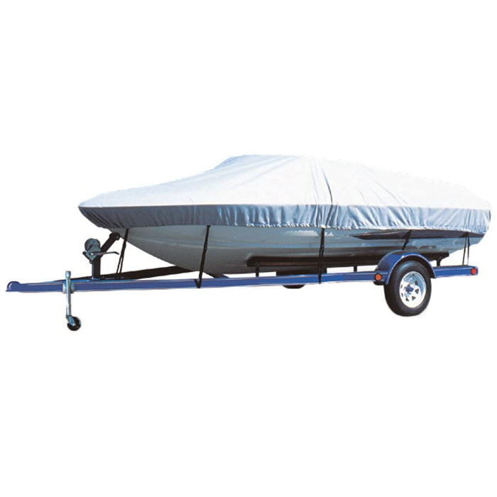 Carver Covers 79003 Flex-Fit PRO™ Poly-Flex II Fish & Ski Boats I/0 or O/B, Slate Gray