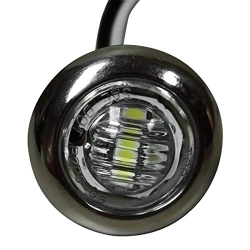 TH Marine LED-51977-DP T-H LED Push-In Utility Light With Stainless Steel Bezel