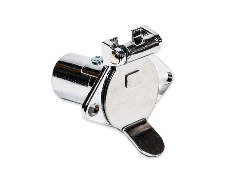 Blue Ox BX88414 4 Pin Connector, Baseplate Socket, Metal
