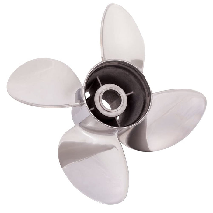 Solas 9553-141-19 Rubex HR4 Propeller, Stainless Steel Interchangeable Hub, 4-Blade, RH 14.125 x 19"