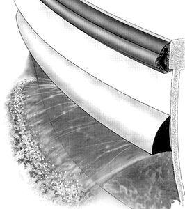 Taco Metals V21-0874WHA18 Rigid Vinyl Spray Rail