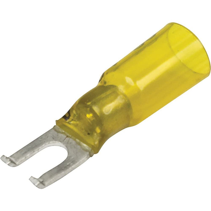 Seachoice 3-To-1 Heat Shrink Spade Terminal, #8 Stud, 25/Bag