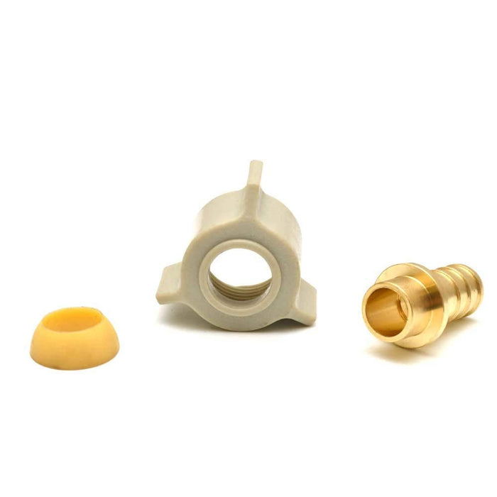 Bristol Products 49BPSA44G QestPEX Swivel Adapter w/ Plastic Nut 1/2" PEX x 1/2", FPT Swivel