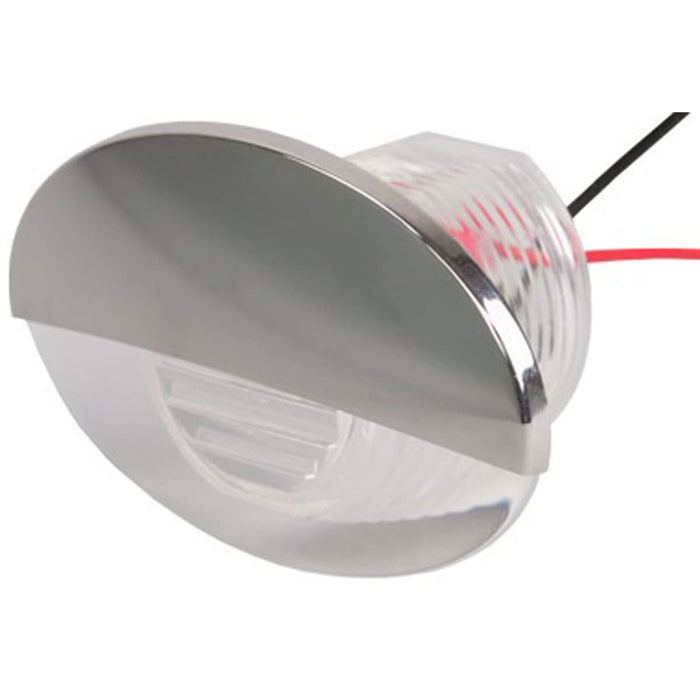Sea Dog 401275-1 SeaDog LED Flush Mount Oval Courtesy Light w/ Stainless Cover, White Finish