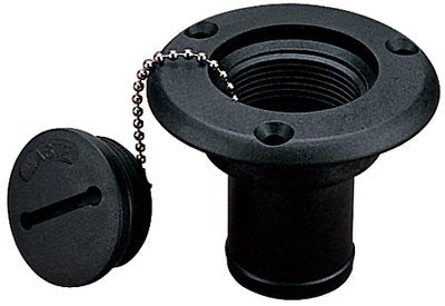 Sea Dog 357013-1 Water Deck Fill Fiberglass Nylon, w/Blue Slotted Cap, 1-1/2" Hose, 2-1/2" Base