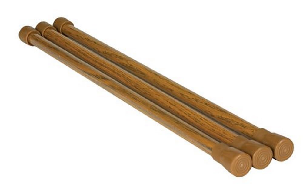 Camco 43823 Refrigerator Bars Oak Look (3/Pack)