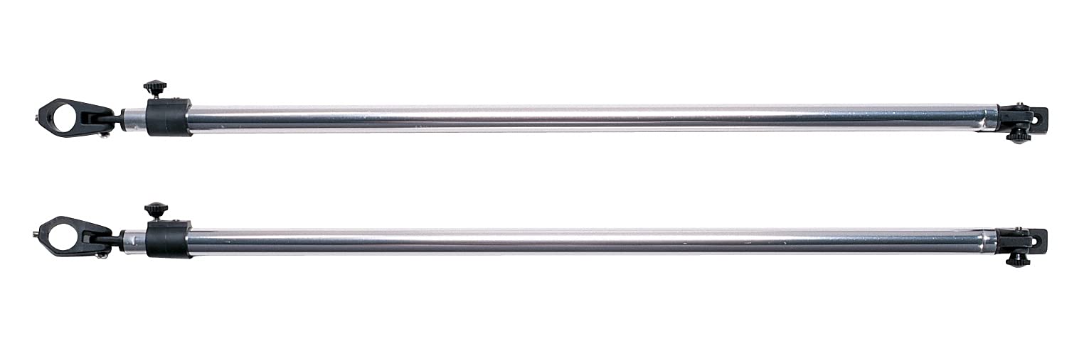 Taylor Made 11995 Adjustable Bimini Support Poles (2), 28 to 48" w/7/8" Jaw Slides & Deck Hinge