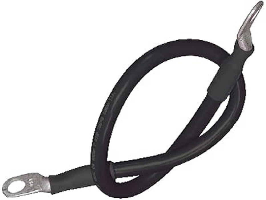 Seachoice 63023 Tinned Copper Battery Assembly, 4 AWG, Black, 4'