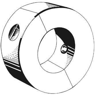 Camp C-10 2" Donut Collar, Zinc W/4 Od
