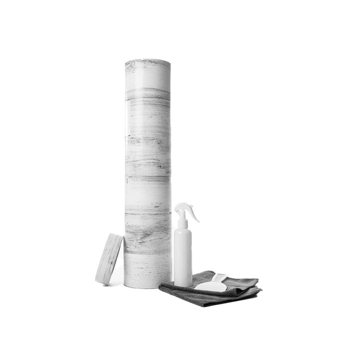 Genesis 467328 Revive Wall Covering Kit, Whitewash Planked Wood, 2' x 50'