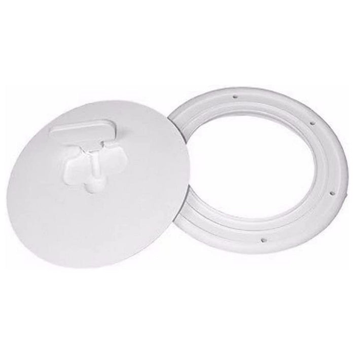 TH Marine DPCAM-6-2-DP T-H Marine Quick Release Deck Plate 6" Diameter, Polar White