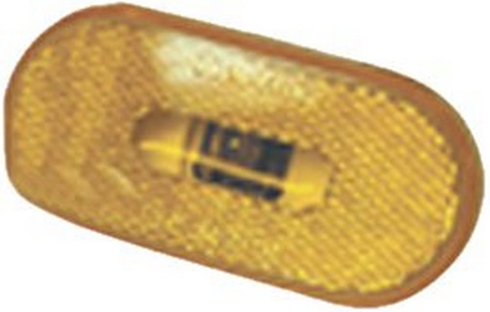 Fasteners Unlimited CMD-89-121A Amber Polycarbonate Lens, Size: 4" x 2" x 3/4"