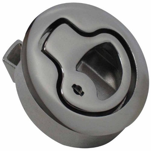 King 29207 Teak Isle Flush Slam Latch, Locking, Stainless