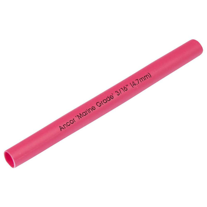 Ancor 302648 Marine Grade Adhesive Lined Heat Shrink Tubing, 3/16" x 48", Red, 1/Pk