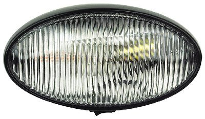 FulTyme RV 590-1125 FulTyme RV Oval Porch/Utility Light w/Switch, Clear/ Black housing