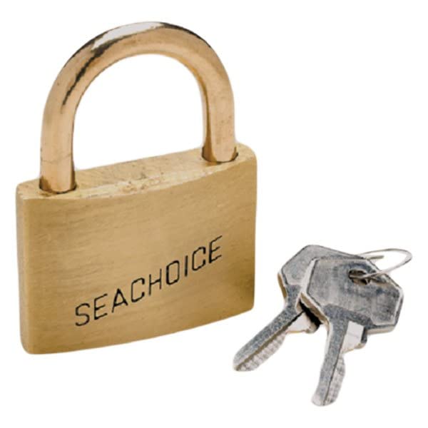 Seachoice 37301 1-1/4" Keyed-Alike Solid Brass Padlocks (3 Per Card)