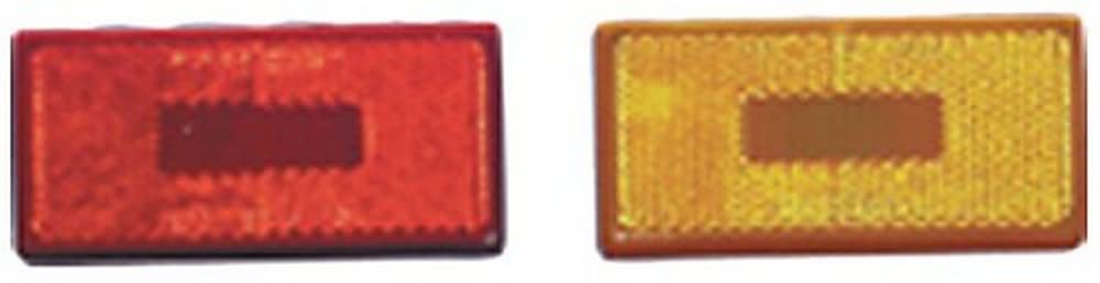 Fasteners Unlimited CMD-003-56 Clearance Light, Rectangular 12V, Red Lens, Size: 3-7/8" x 1-7/8" x 1-3/4"