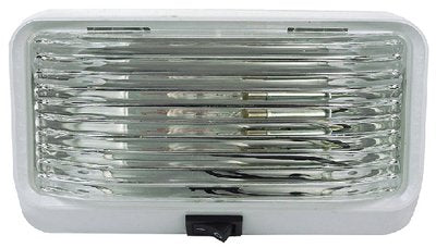 FulTyme RV 590-1118 FulTyme RV Rectangular Porch/Utility Light w/Switch, Clear