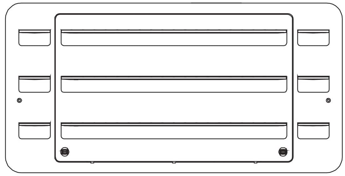Dometic 9108554325 Refrigerator Upper/Lower Side Vent, Polar White
