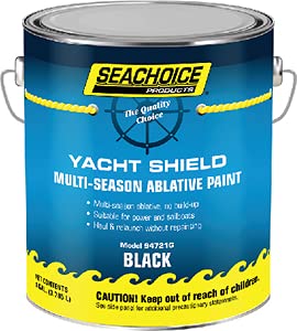 Seachoice YPM179/1 94721G Yacht Shield Multi-Season Antifouling Paint, Black, 1 Gallon