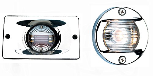Seachoice 5361 Transom Light With Stainless Steel Flange, Rectangular