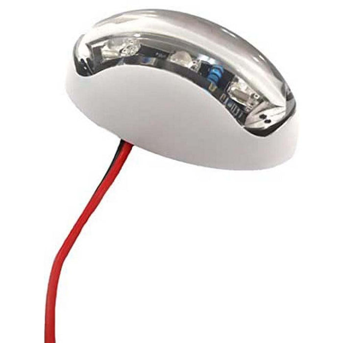 TH Marine LED-72000-DP Oval Courtesy Light, White w/Blue LEDs