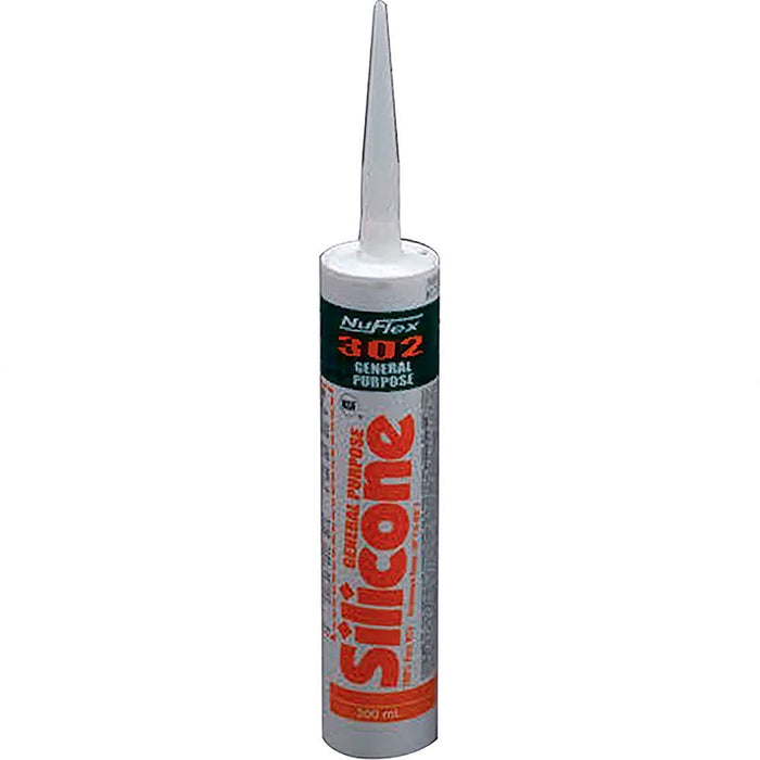 Hengs 9300-C Nuflex 302 General Purpose Silicone Sealant, Clear