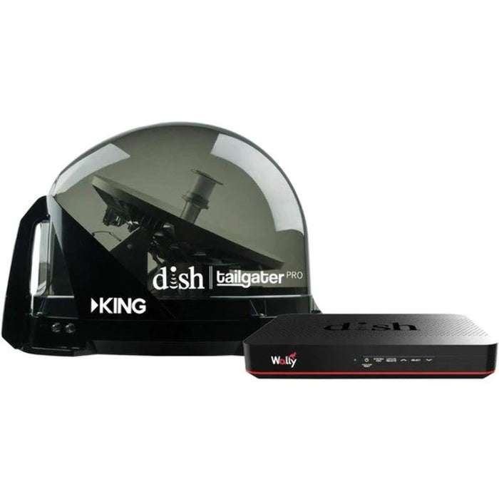 King DTP4950 Dish Tailgater Pro Premium Satellite System & Wally Bundle