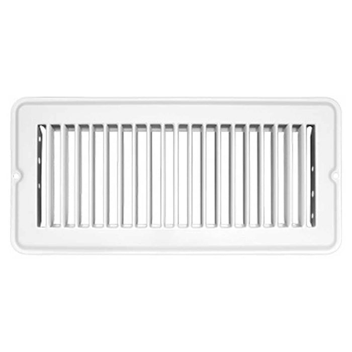 RV Designer H875 Metal Floor Register, Undampered, White