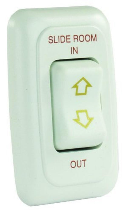 JR Products 12075 Single RV Slide Out Switch with Bezel