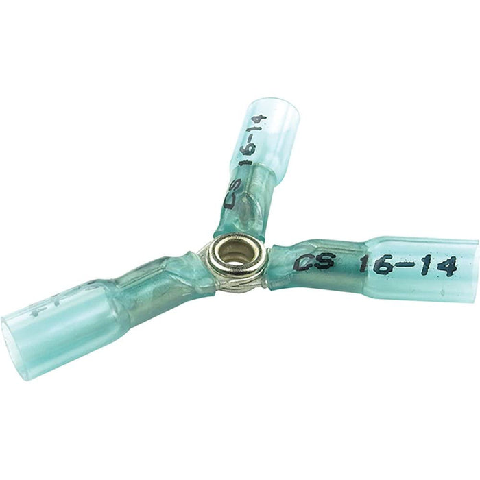 Seachoice 50-60324 Clear Seal 16-14 Ga. 3-Way Splice, Blue, 3/Bag