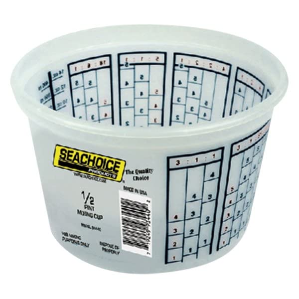 Seachoice 93440 Paint Mix Container, 1/2 Pint