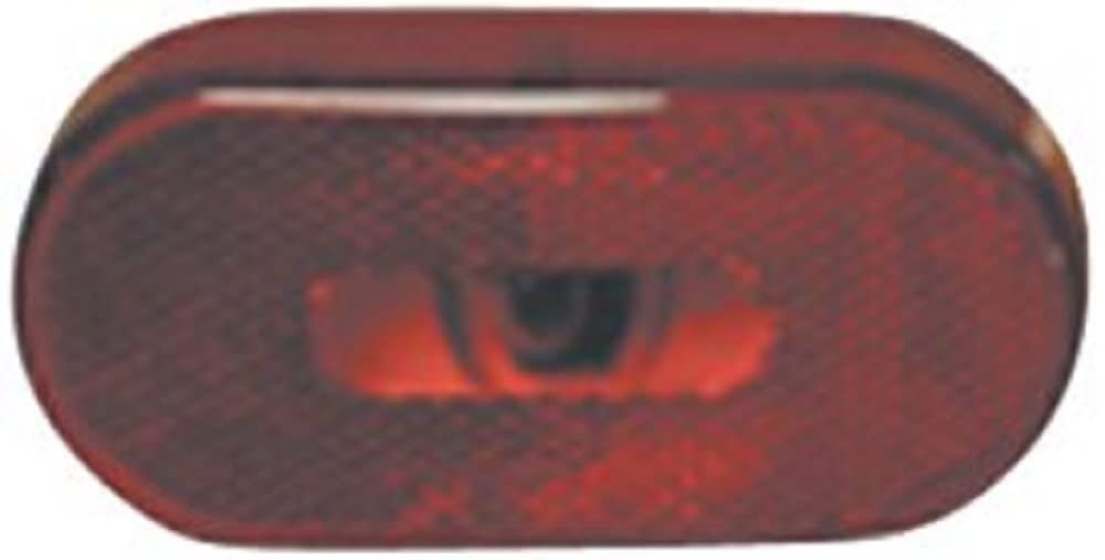 Fasteners Unlimited CMD-89-121R Red Polycarbonate Lens Size: 4" x 2" x 3/4"