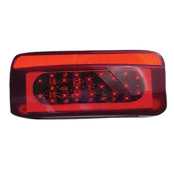 Fasteners Unltd CMD-003-81M1 LED Compact Tail Lights, White Base, 22 LEDs, 8-5/8" x 3-3/4" x 2-1/8"