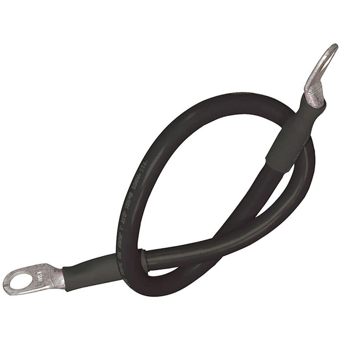 Seachoice 63021 Tinned Copper Battery Assembly, 4 AWG, Black, 2'