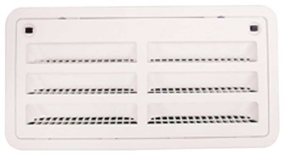 Dometic 9108554346 Refrigerator Upper/Lower Side Vent, Polar White
