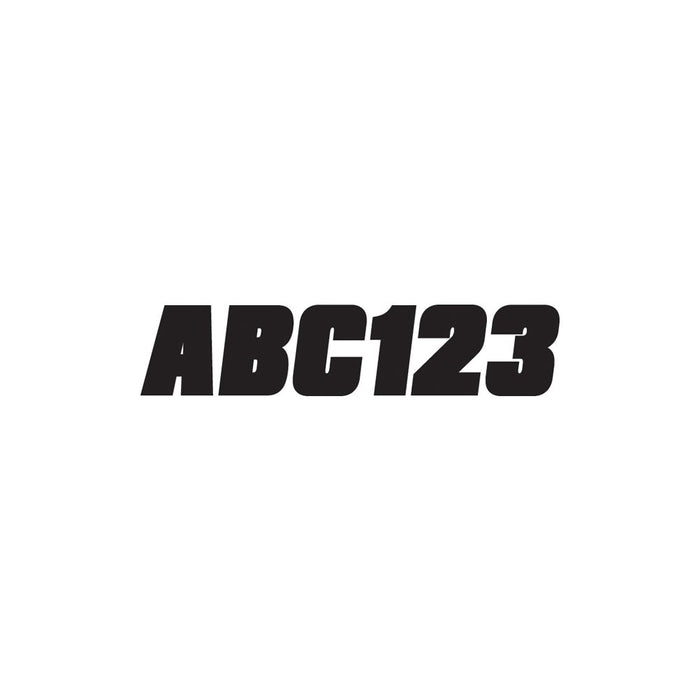 Hardline Products BLK500EC 2" Factory Matched Snowmobile Registration Kits, Solid Black