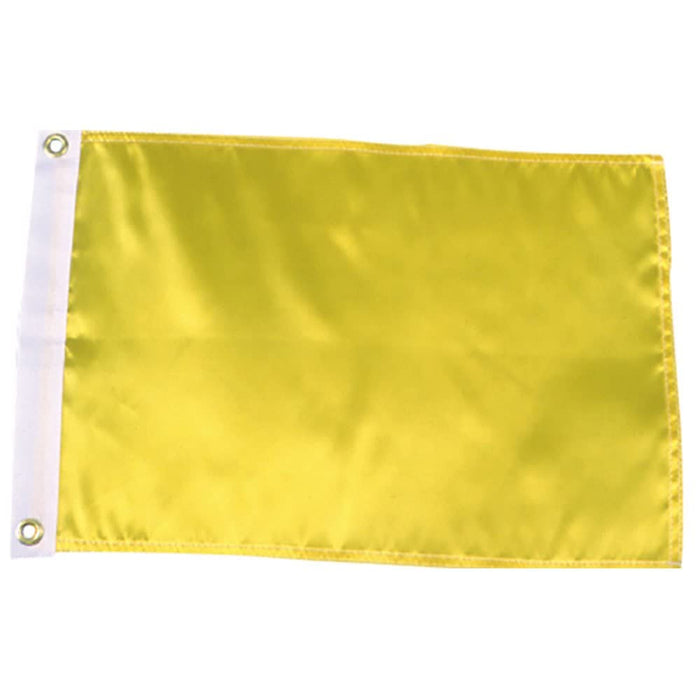 Seachoice 78261 12" x 18" Nylon Print Dyed Solid Yellow Flag