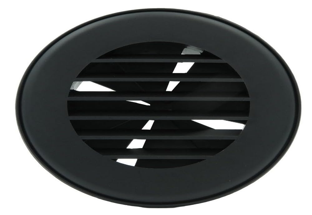 B&B Molders 94268 Thermovent Ducted Vent, 4" w/ Damper, Black