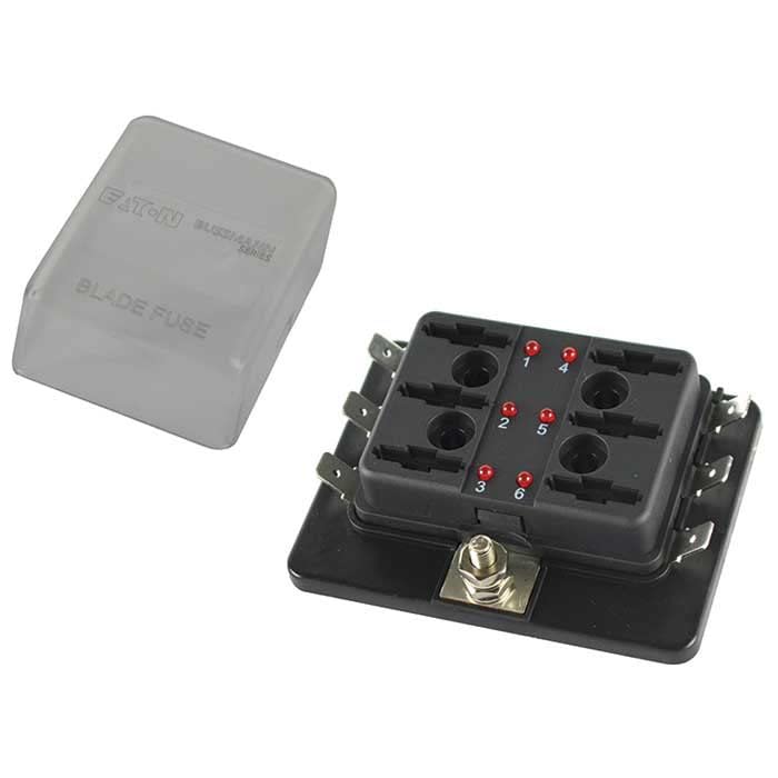 Seachoice SC11274 6-Gang Indicating ATC Fuse Panel
