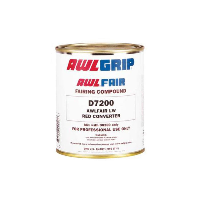 Awlgrip OD7200/1QTUS Awlfair LW Trowelable Fairing Compound Standard Converter, Red Qt.