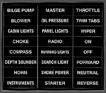 Bernard Engraving IL-02 24 Label Set