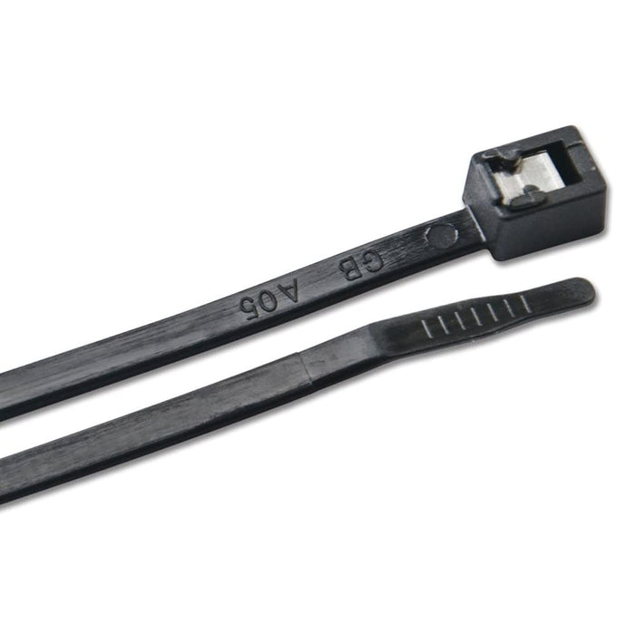 Ancor 199342 Standard Self Cutting Cable Ties, 6" UV Black, 50/pk