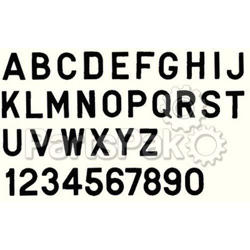 Seachoice 3" Gothic Letters Pack of 10