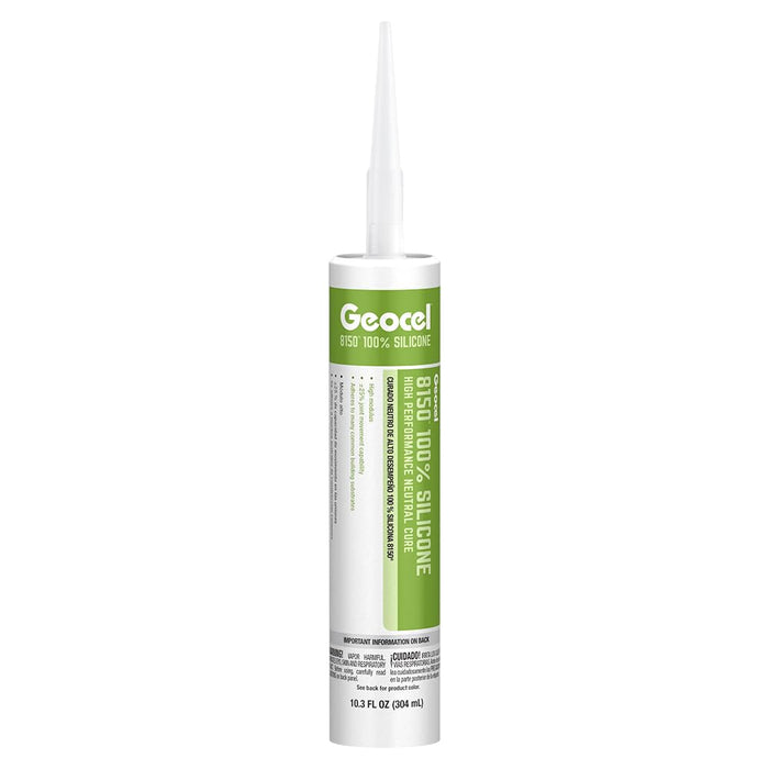 Geocel GC68113 8125 100% Silicone High Performance Acetoxy Cure Sealant, 10.3 oz., Black