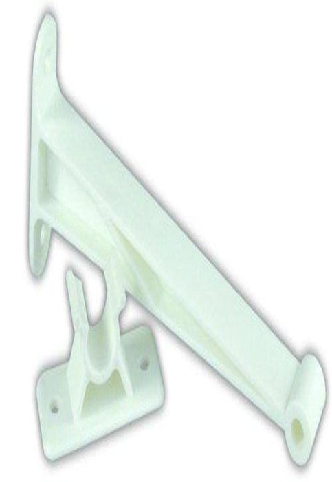 JR Products 10374 C-Clip Style Door Holder Plastic, 5-1/2" Polar White