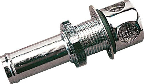 Sea Dog 352010-1 Straight Gas Tank Vent, Chrome Brass