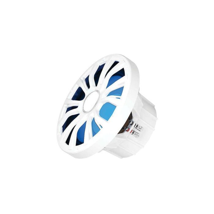 Seachoice MRGB10WSC 72114 10" 800W Subwoofer With LED Illumination, White