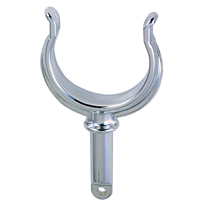 Perko 1262DP0ZNC Ribbed Rowlock Horns, Zinc, Pair